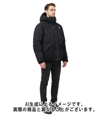 F.C.R.B. ダウンジャケット 23AW フード付き ダブルジップ FCRB-232023 メンズ エフシーアールビー