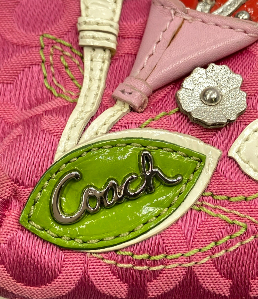COACH ポーチ 花柄 オプアート レディース コーチ