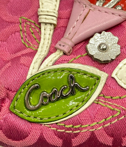 COACH ポーチ 花柄 オプアート レディース コーチ