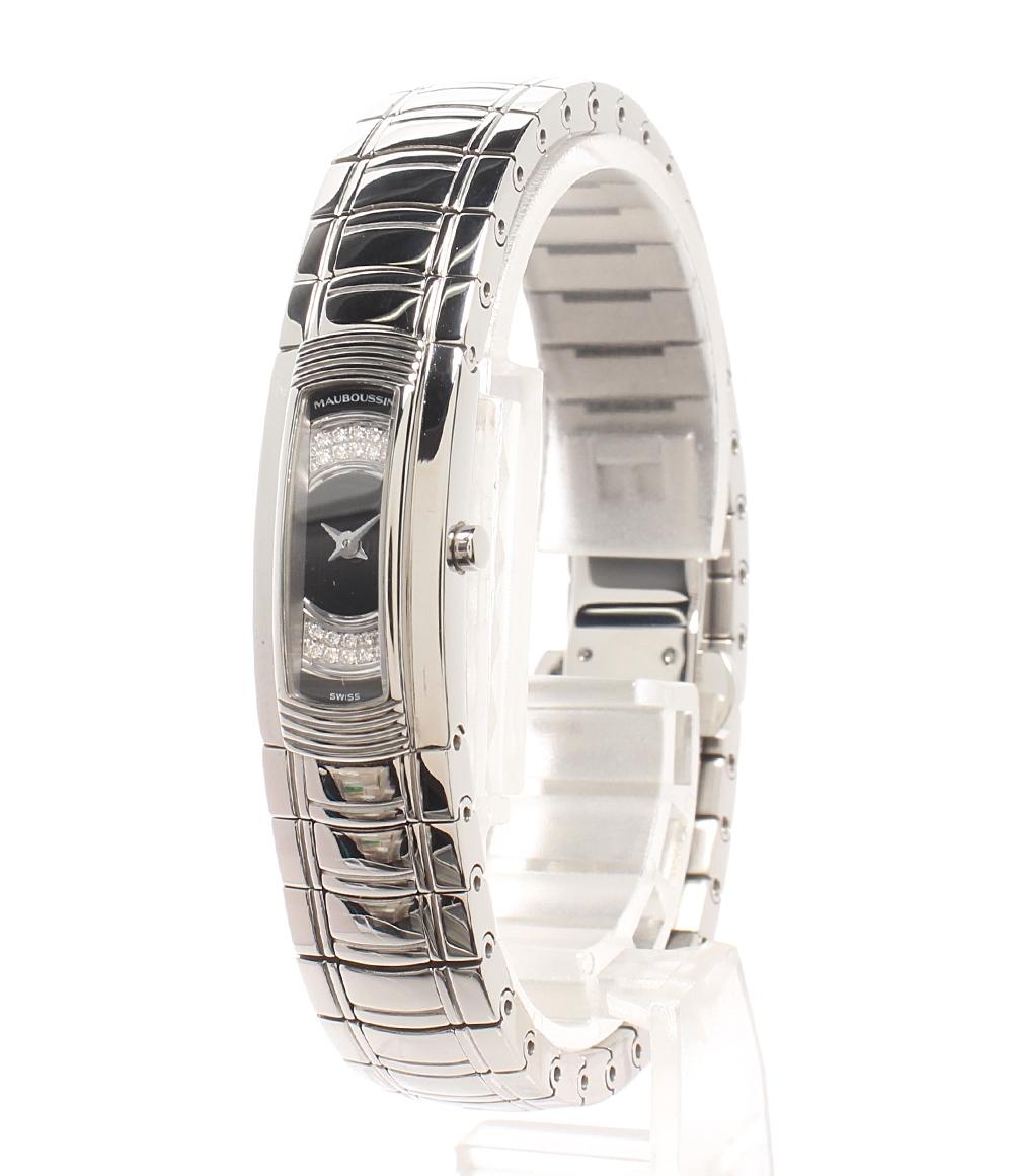 MAUBOUSSIN 腕時計 フーガ FOUGA クオーツ ブラック R.68601 レディース モーブッサン