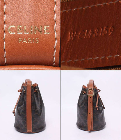 CELINE ショルダーバッグ 肩掛け 斜め掛け ドローストリングバッグ トリオンフ W-GM-3159 レディース セリーヌ