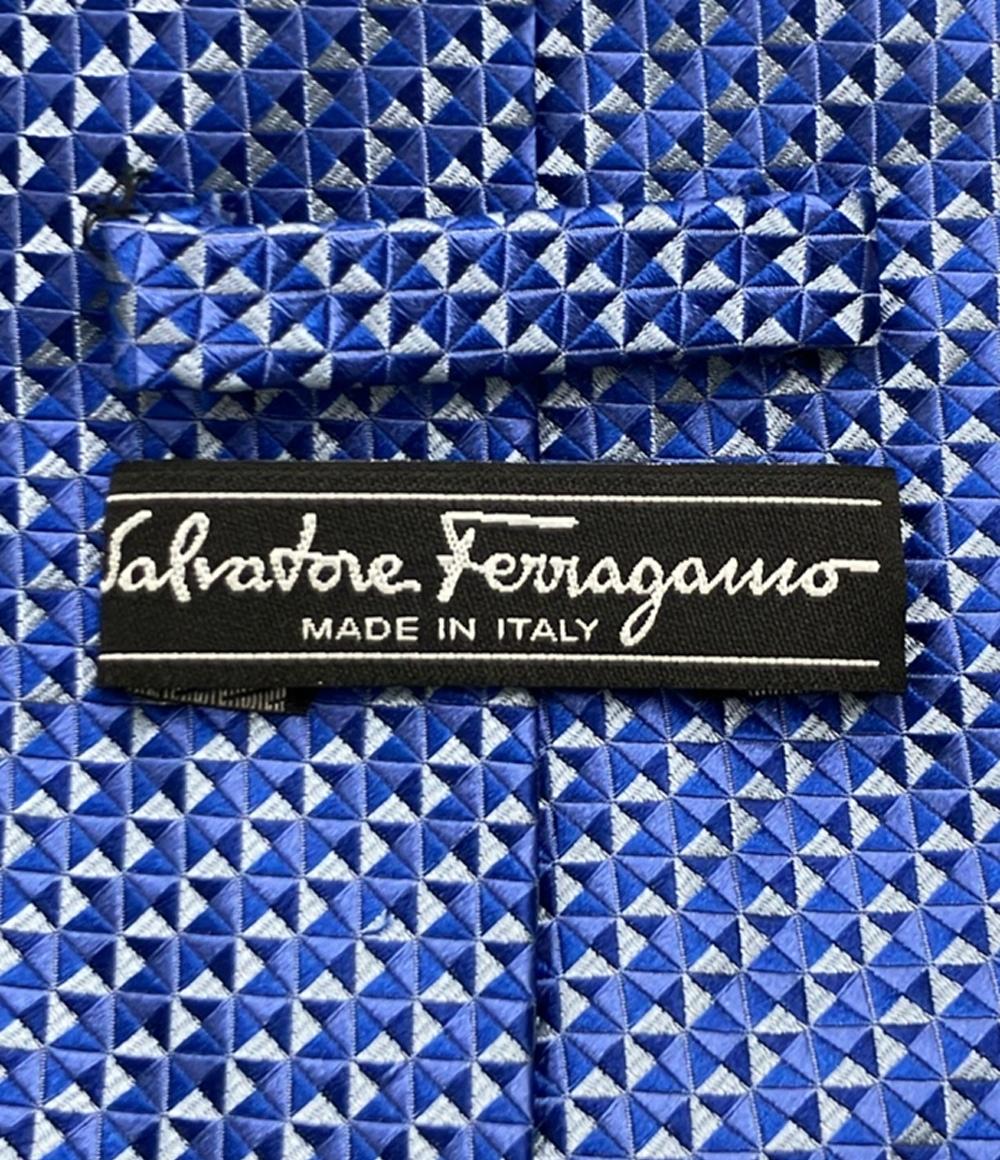 Salvatore Ferragamo ネクタイ シルク100% メンズ サルヴァトーレフェラガモ