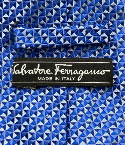 Salvatore Ferragamo ネクタイ シルク100% メンズ サルヴァトーレフェラガモ