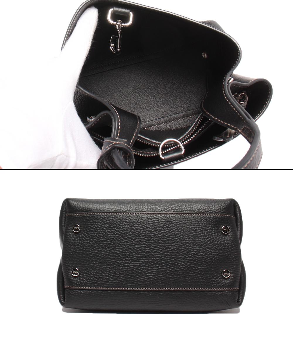 美品 トッズ 2wayショルダーバッグ ハンドバッグ 斜め掛け マイクロ Tタイムレス レディース TOD’S