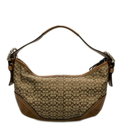 美品 COACH ショルダーバッグ 肩掛け ハンドバッグ ミニシグネチャー 6351 レディース コーチ