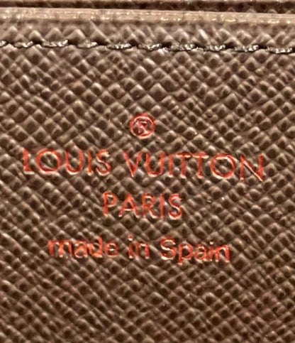 LOUIS VUITTON ラウンドファスナー長財布 ジッピー ウォレット ダミエ エベヌ N41661 メンズ ルイ・ヴィトン