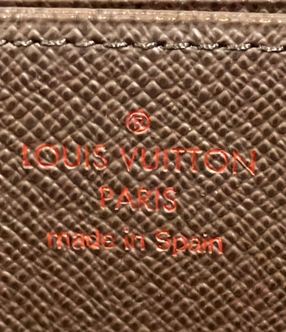 LOUIS VUITTON ラウンドファスナー長財布 ジッピー ウォレット ダミエ エベヌ N41661 メンズ ルイ・ヴィトン