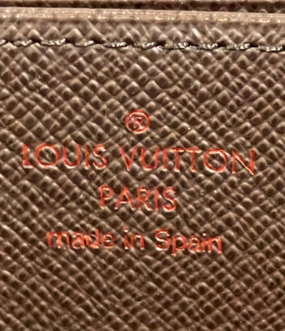 LOUIS VUITTON ラウンドファスナー長財布 ジッピー ウォレット ダミエ エベヌ N41661 メンズ ルイ・ヴィトン