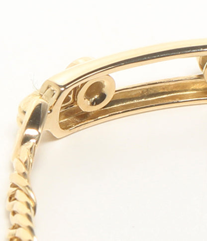 美品 ブレスレット K18 ダイヤ 0.11ct レディース