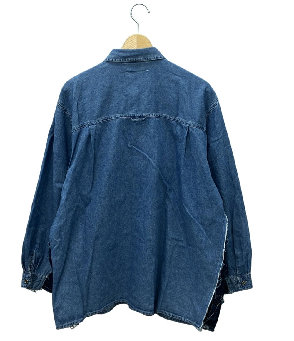 ディスカバード 長袖デニムシャツ ワンピース 花柄 ビジュー レディース SIZE F (M) DISCOVERED