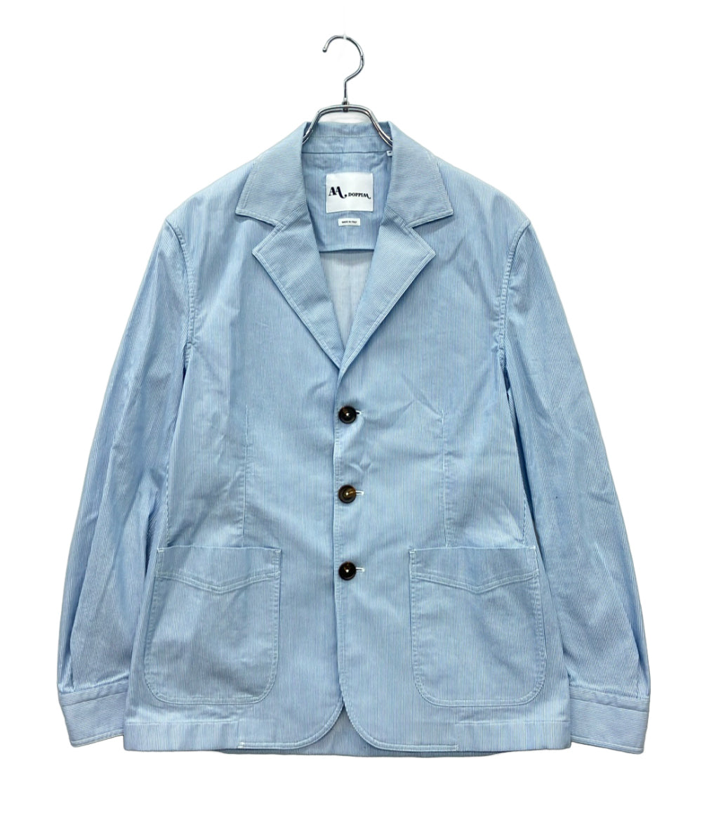 美品 DOPPIAA テーラードジャケット ストライプ メンズ SIZE 48 (L) ドッピアアー