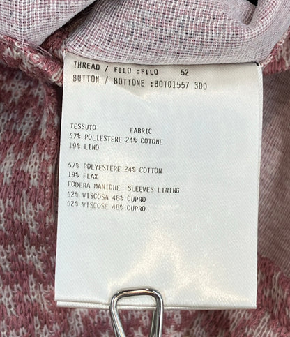 美品 LARDINI 千鳥格子柄 テーラード ジャケット メンズ SIZE 48 (L) ラルディーニ