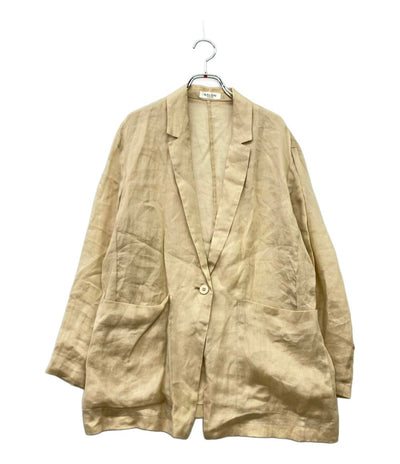 サロン シアーリネンオーバージャケット テーラードジャケット SHV-34100-A レディース SIZE M SALON