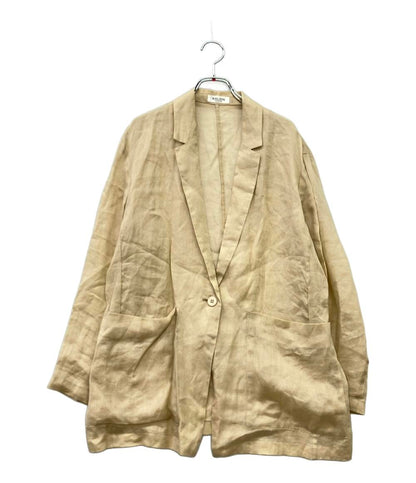 サロン シアーリネンオーバージャケット テーラードジャケット SHV-34100-A レディース SIZE M SALON