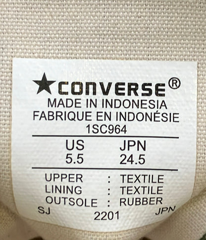 美品 CONVERSE ハイカットスニーカー オールスター ミリタリージップ HI 1SC964 レディース SIZE 24.5 コンバース