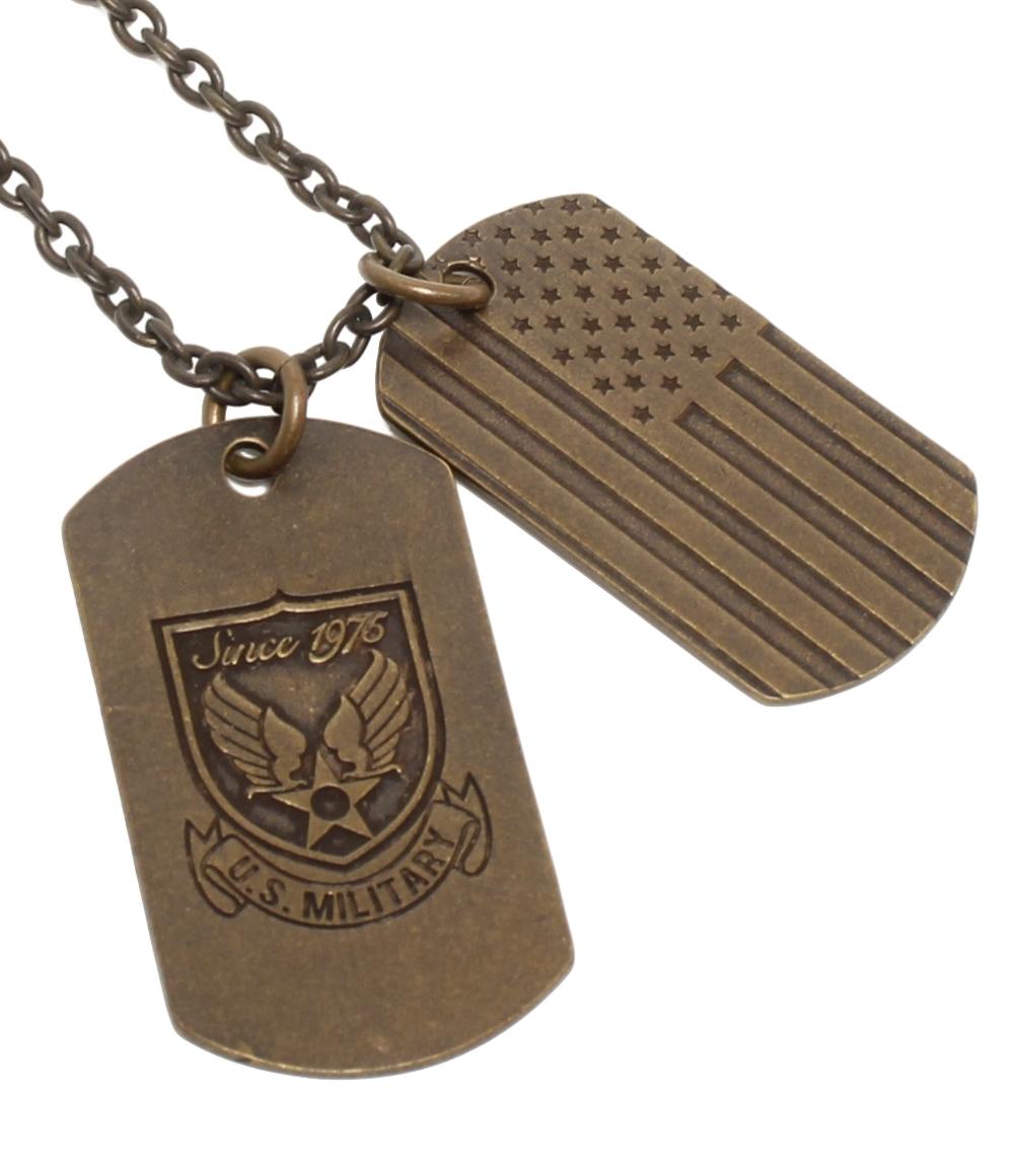 アヴィレックス ネックレス ダブルドッグタグ メンズ AVIREX