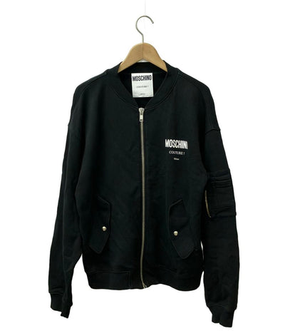 美品 モスキーノ ジップアップスウェット レディース SIZE 50 (XL) MOSCHINO