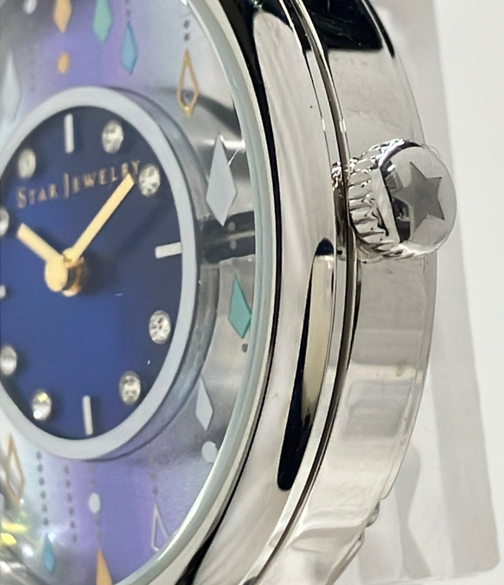 STAR JEWELRY 腕時計 クオーツ ブルー レディース スタージュエリー