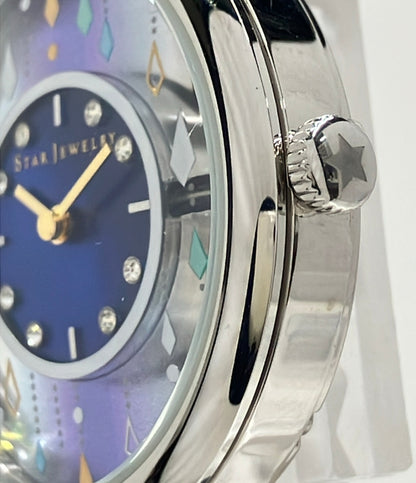 STAR JEWELRY 腕時計 クオーツ ブルー レディース スタージュエリー