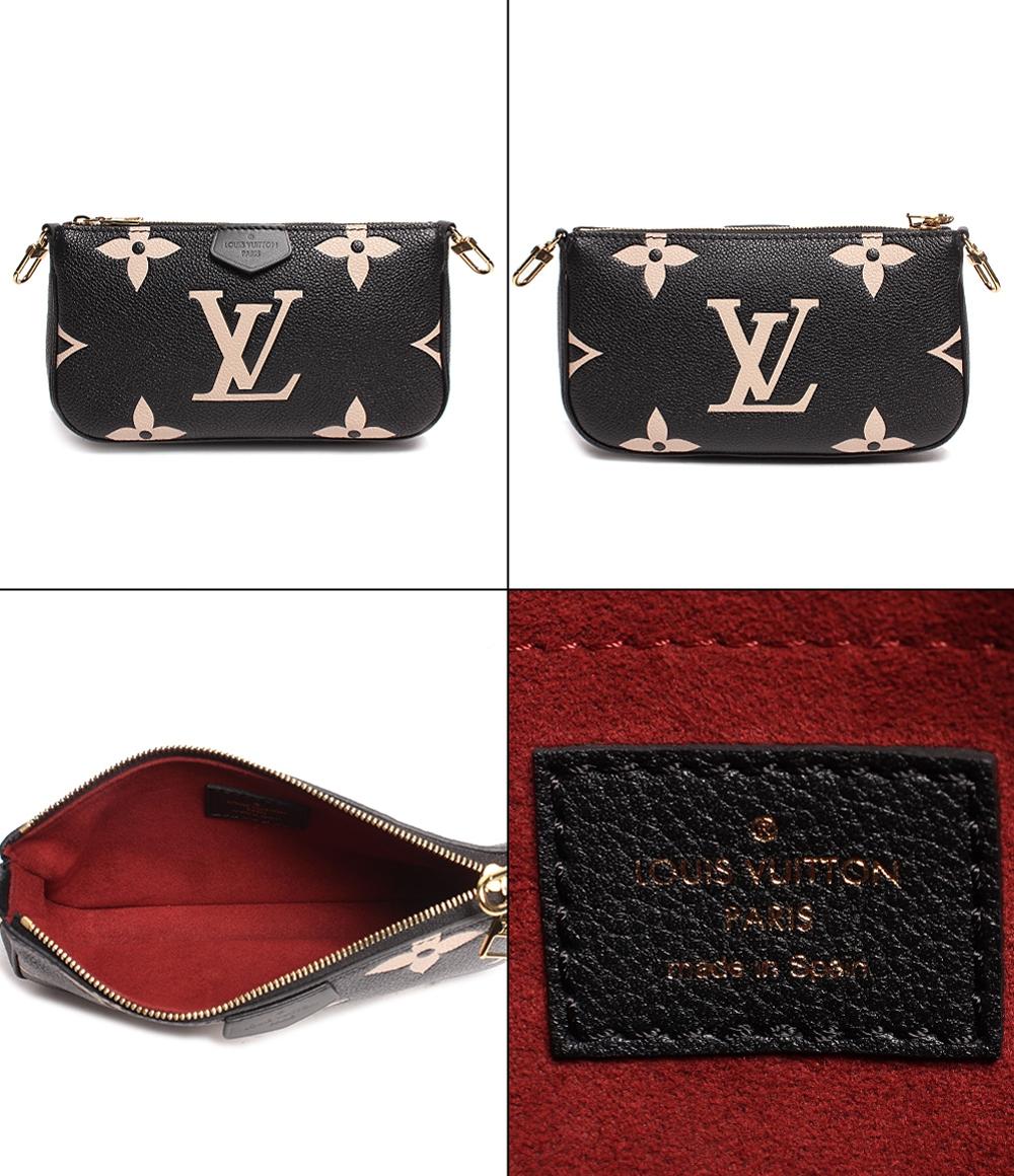 美品 LOUIS VUITTON ショルダーバッグ クロスボディバッグ ゴールド金具 ミュルティ ポシェット アクセソワール モノグラム アンプラント M45777
