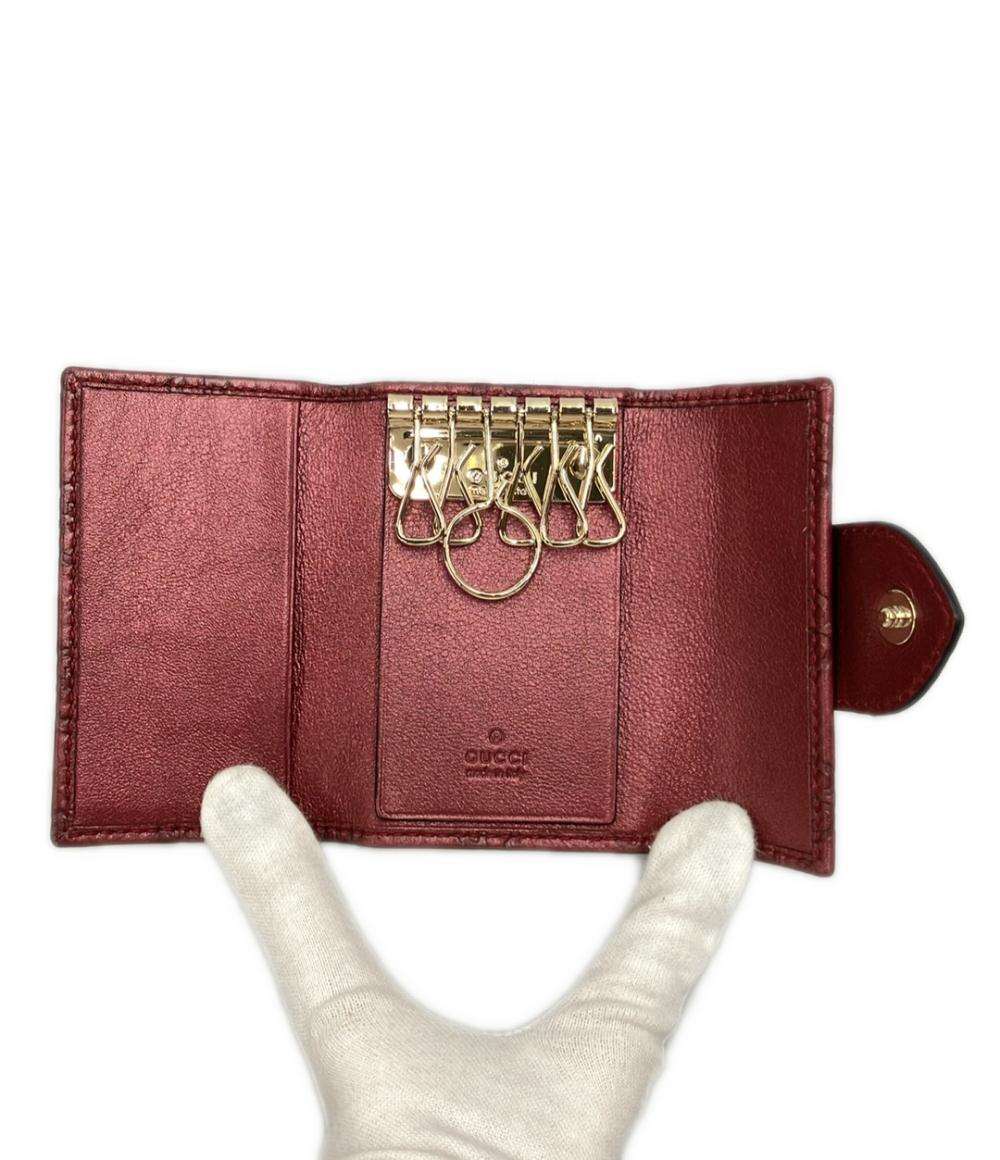 美品 GUCCI 6連キーケース グッチシマ 203551 0959 レディース グッチ