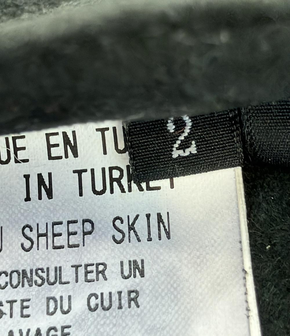 TAKESHI KOSAKA by Ys Pink Label ムートンジャケット 裏ボア ダブルジップ レディース SIZE 2 (M) タケシ コウサカ バイ ワイズ ピンクレーベル