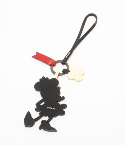 genten Disney チャーム レザー ミニーマウスモチーフ レディース ゲンテン