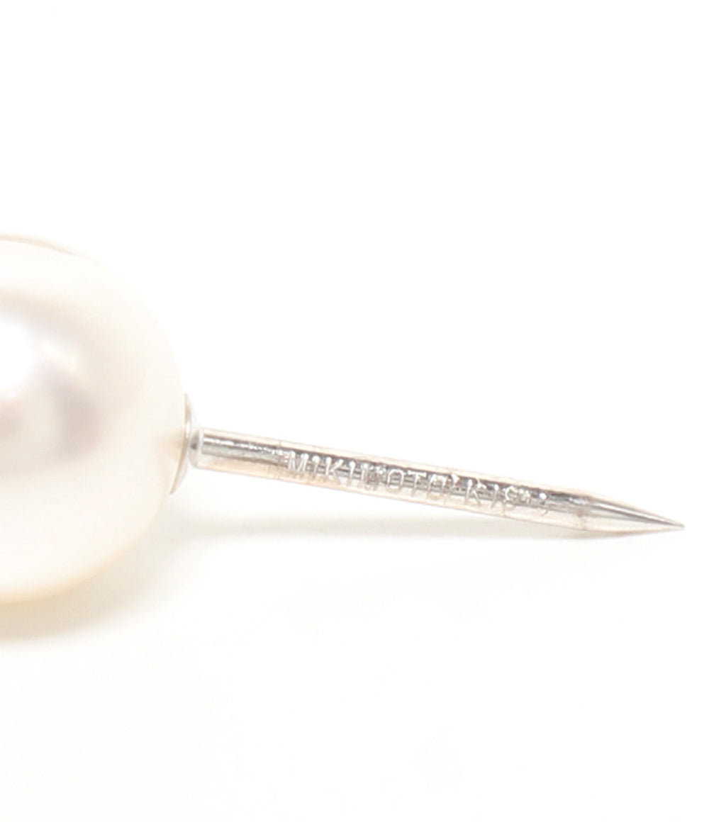 美品 MIKIMOTO タイピン K18 パール 8mm メンズ ミキモト