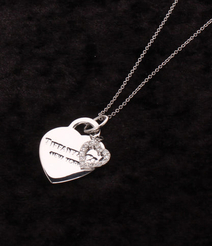 美品 Tiffany & Co. ネックレス K18  ダイヤ リターントゥティファニー ハートタグ 銀座 GINZA レディース ティファニー
