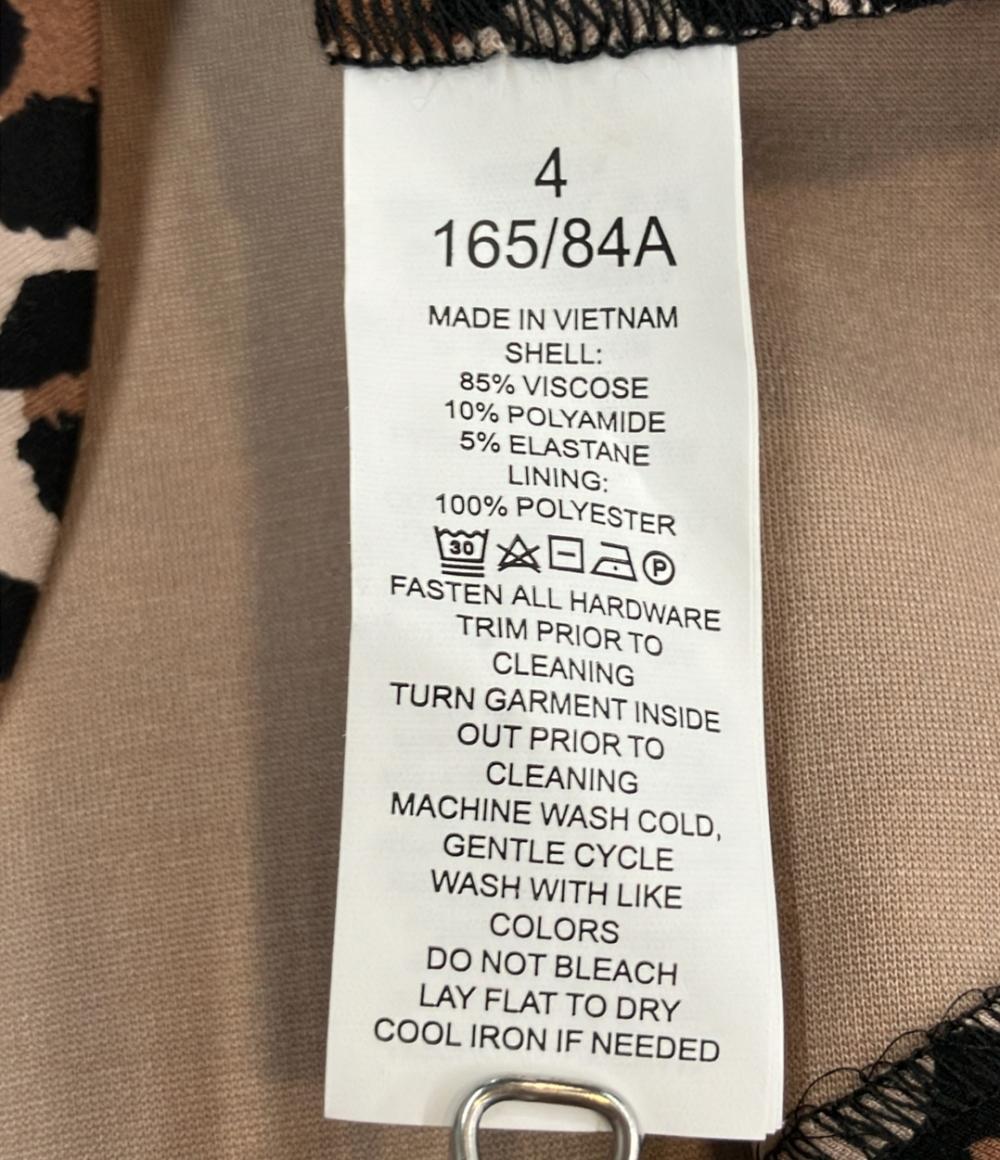 美品 Kate Spade ノースリーブトップス レオパード柄 レディース SIZE 4 (L) ケイトスペード