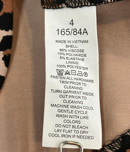 美品 Kate Spade ノースリーブトップス レオパード柄 レディース SIZE 4 (L) ケイトスペード