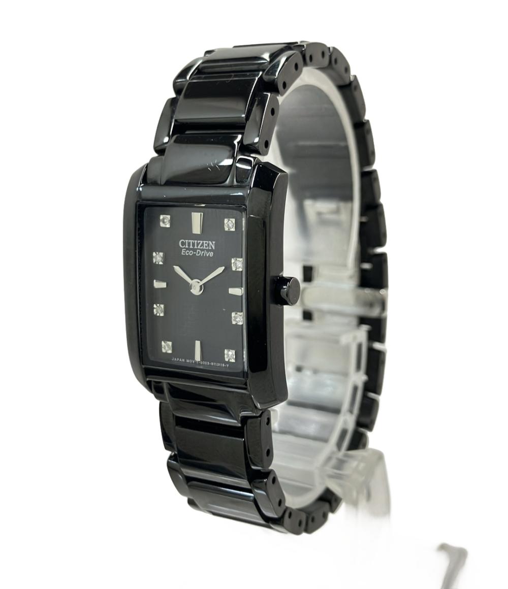 CITIZEN 腕時計 ソーラー ブラック B023-S077702 レディース シチズン