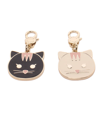 美品 Furla チャーム キーホルダー 猫モチーフ キャットモチーフ 2点セット レディース フルラ