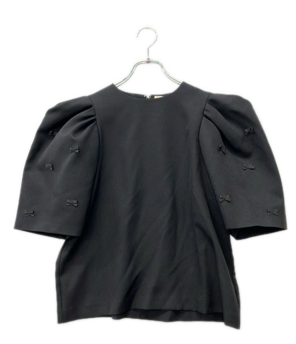Heve 半袖 バブリー リボン ブラウス レディース SIZE F (M) ヘイヴ