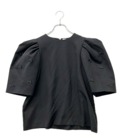 Heve 半袖 バブリー リボン ブラウス レディース SIZE F (M) ヘイヴ