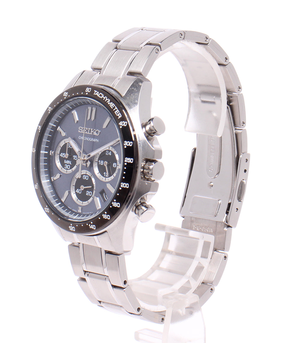 SEIKO 腕時計 クオーツ ブルー 8T63-00D0 メンズ セイコー