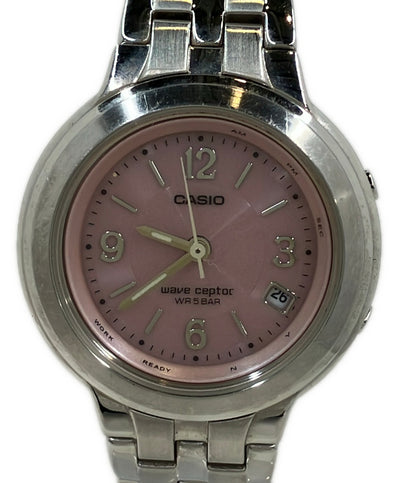CASIO 腕時計 ウェーブセプター ソーラー ピンク LWQ-120 レディース カシオ