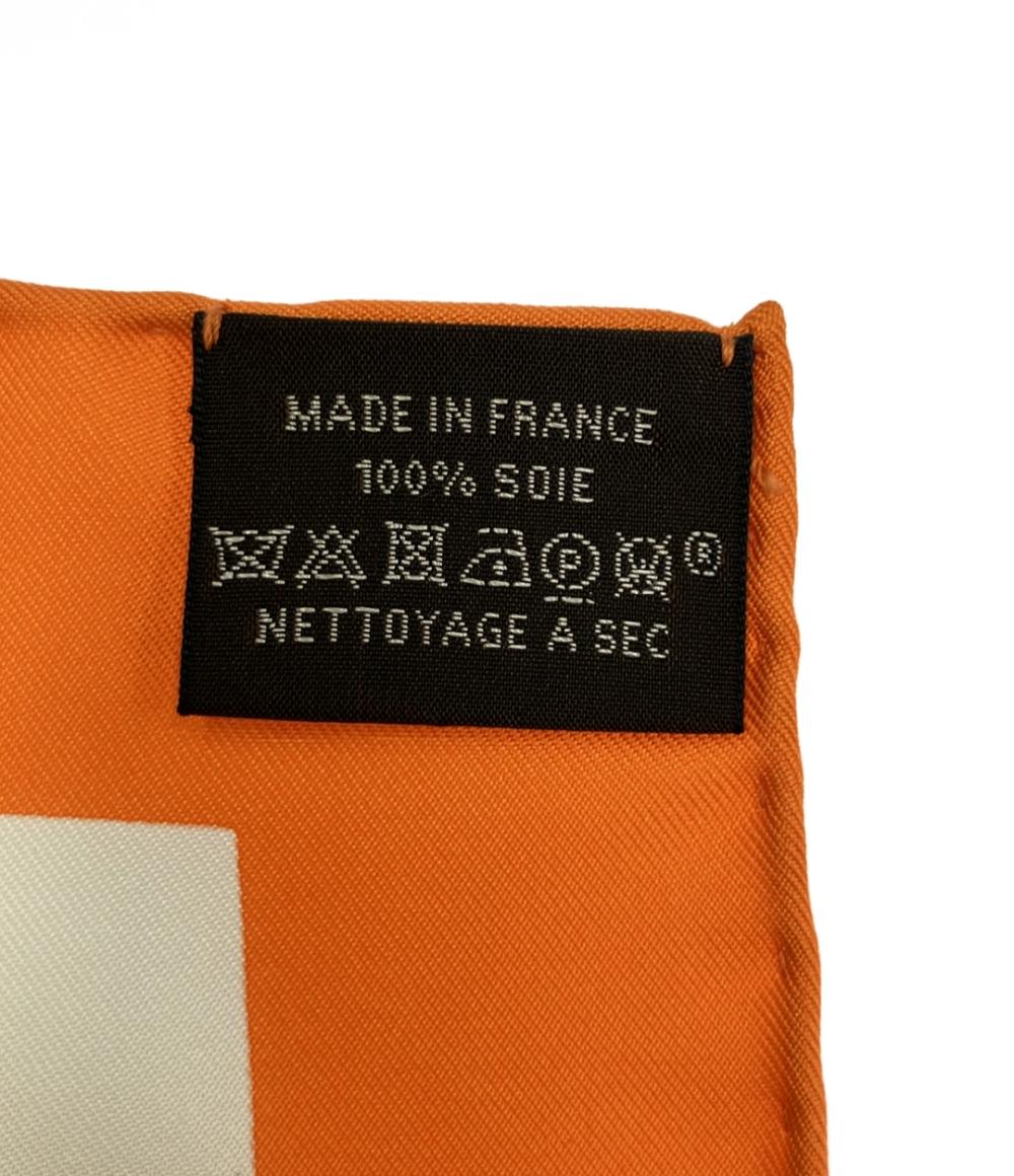 美品 HERMES スカーフ カレ90 シルク100% LANTERNS BALLONS COCARDES レディース エルメス