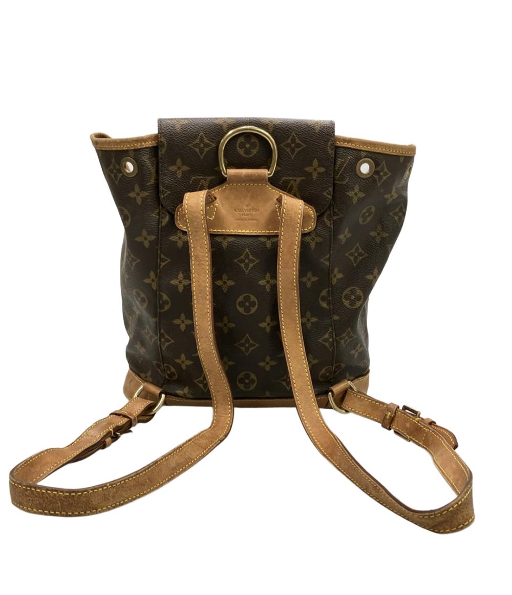 訳あり LOUIS VUITTON リュック キャンバス モンスリMM モノグラム