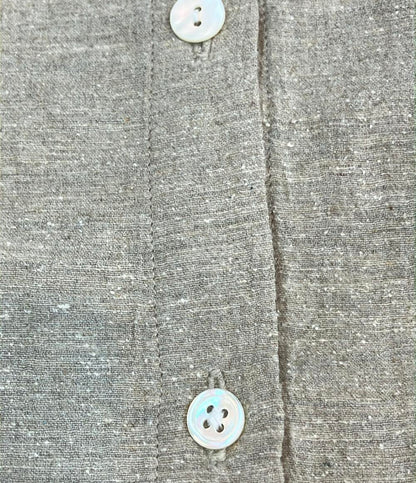 maki textile studio 半袖ワンピース シャツ シルク100% レディース 真木テキスタイルスタジオ