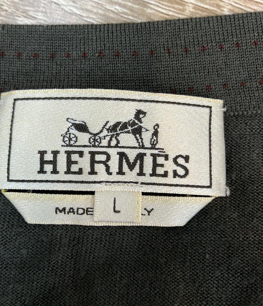 HERMES 長袖ニット メンズ SIZE L エルメス