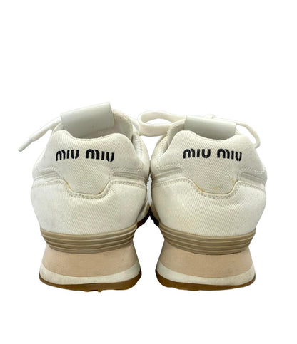 Miu Miu ローカットスニーカー 5E042E レディース SIZE 38.5 ミュウ ミュウ