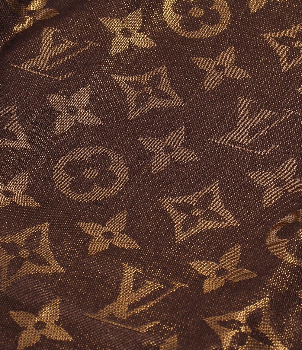 美品 LOUIS VUITTON 大判ストール ショール ショール･モノグラム シャイン M75122 レディース ルイ・ヴィトン