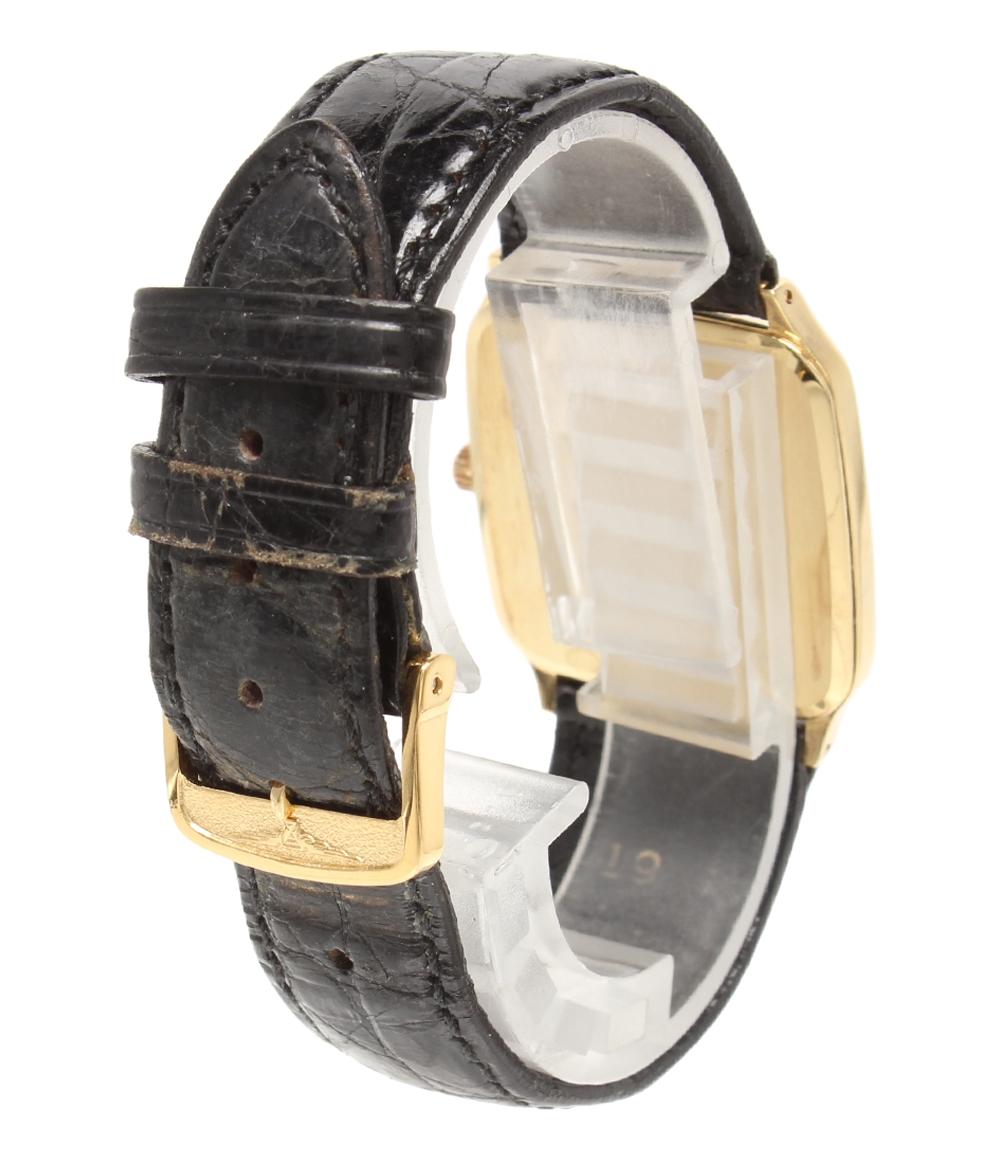 ロンジン 腕時計 スクエア 18K クオーツ ゴールド メンズ LONGINES