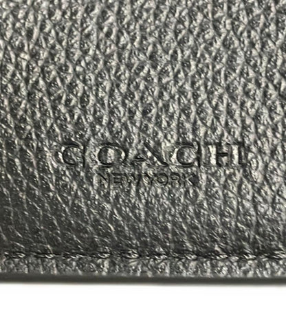 美品 COACH 二つ折り財布 レザー CR378 メンズ コーチ