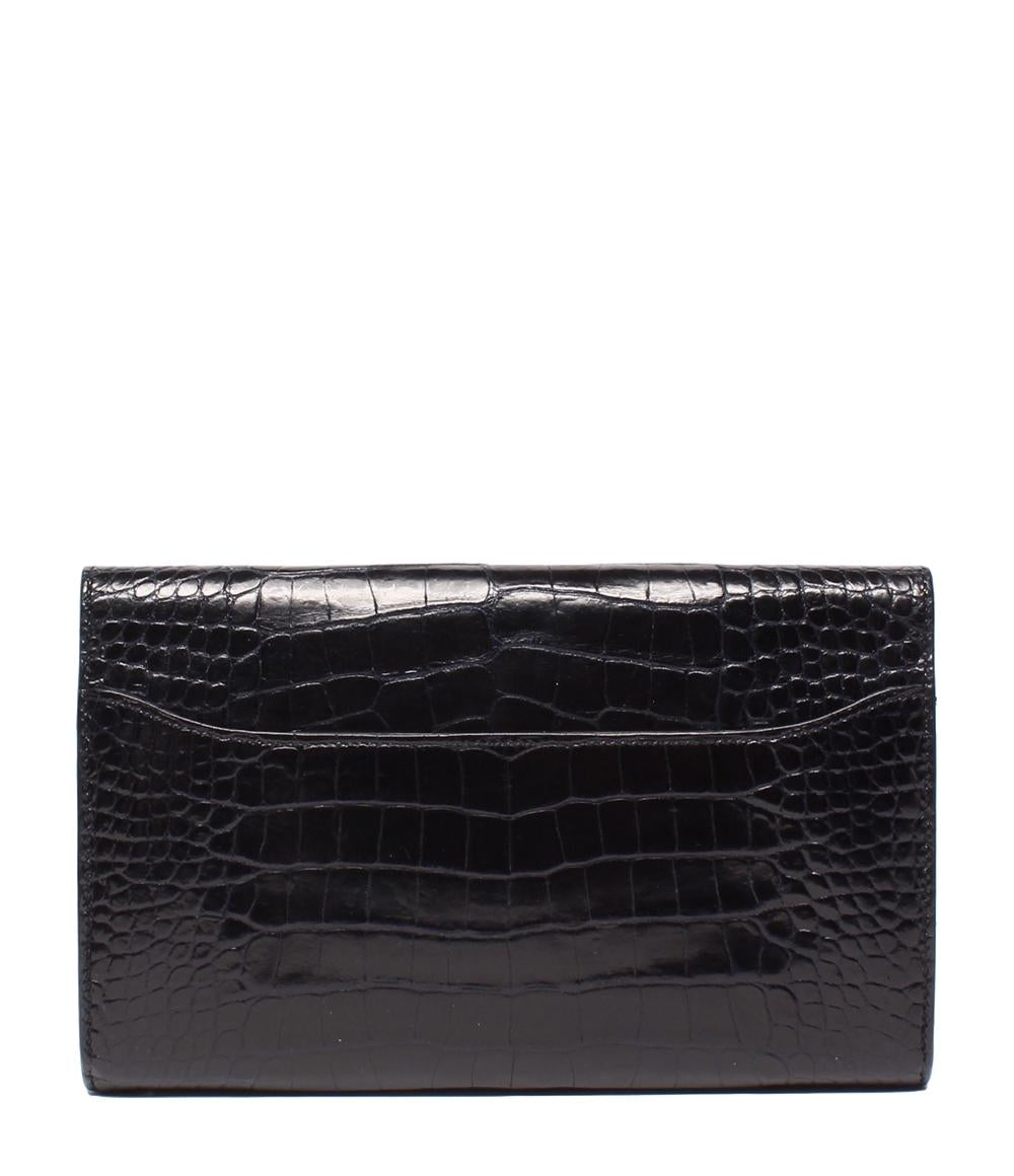 エルメス 長財布 クロコダイル アリゲーター ゴールド金具 A刻印 コンスタンスロング レディース HERMES