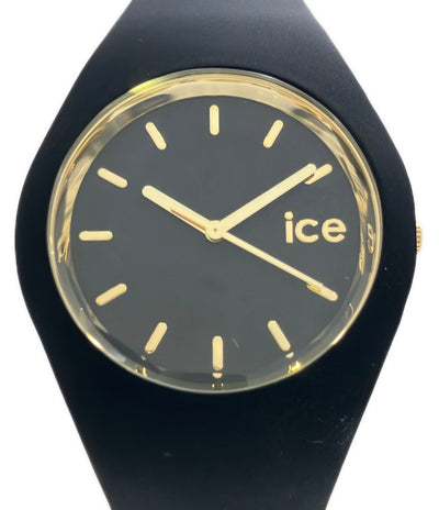 美品 ice watch 腕時計 クオーツ ブラック ユニセックス アイスウォッチ