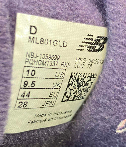 ニューバランス ローカットスニーカー ML801GLD メンズ SIZE 28.0 (XL) NEW BALANCE