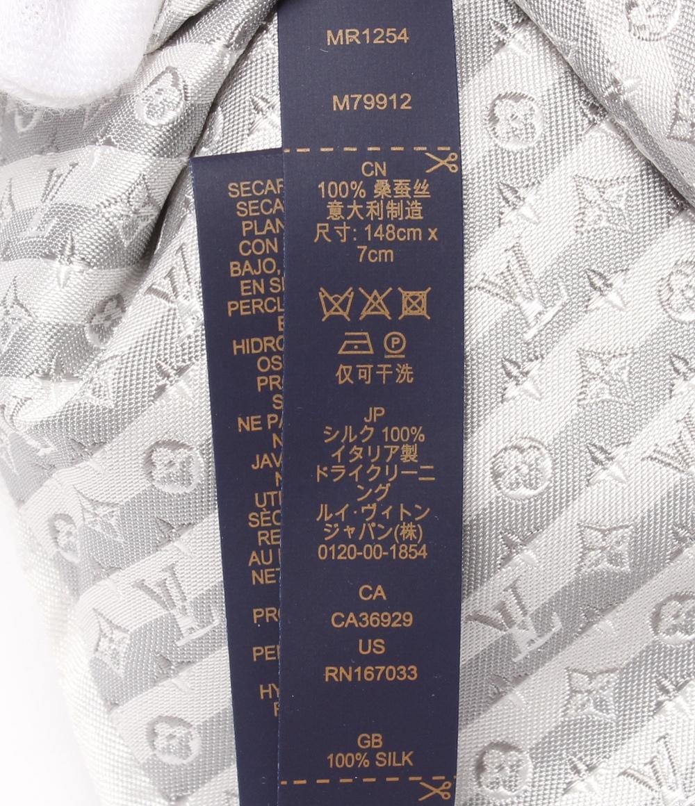 美品 LOUIS VUITTON ネクタイ シルク100％ モノグラム ダイアゴナル