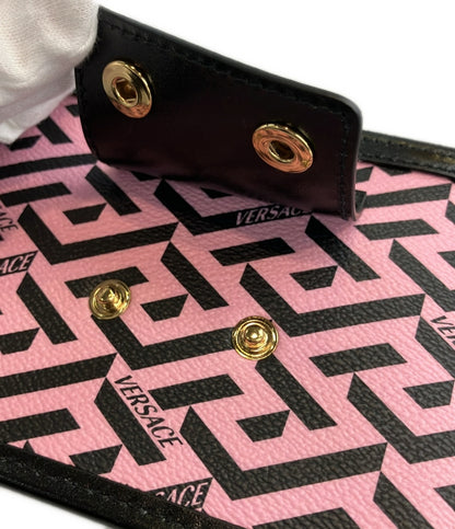 美品 ヴェルサーチ モジュラーポーチ ラグレカシグネチャー レディース VERSACE